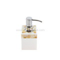 Golden Mother of Pearl Liquid Soap Dispenser for Bathroom